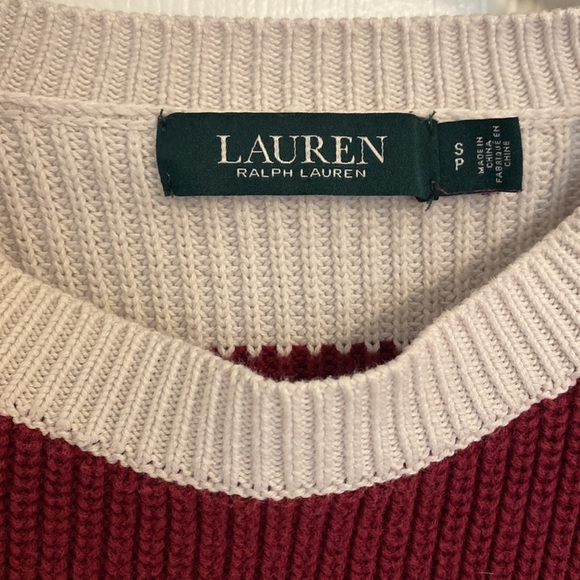 Lauren Ralph Lauren Sweater - Red/White - SP - Picture 3 of 3